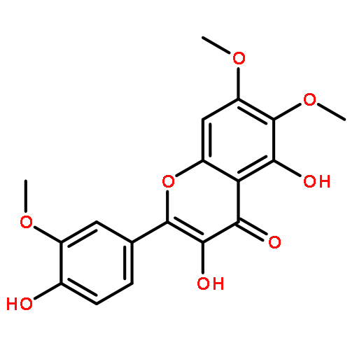 3,5-dihydroxy-2-(4-hydroxy-3-methoxyphenyl)-6,7-dimethoxy-4H-chromen-4-one