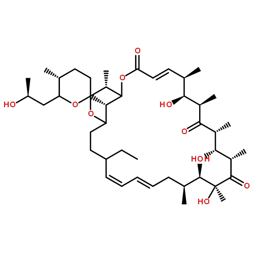 Spiro[2,26-dioxabicyclo[23.3.1]nonacosa-4,18,20-triene-27,2'-[2H]pyran]-3,9,13-trione,22-ethyl-3',4',5',6'-tetrahydro-7,11,14,15-tetrahydroxy-6'-[(2R)-2-hydroxypropyl]-5',6,8,10,12,14,16,28,29-nonamethyl-,(1R,2'R,4E,5'S,6S,6'S,7R,8S,10R,11R,12S,14R,15S,16R,18E,20E,22R,25S,28S,29R)-