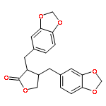 2(3H)-Furanone, 3,4-bis(1,3-benzodioxol-5-ylmethyl)dihydro-, (3S,4S)-