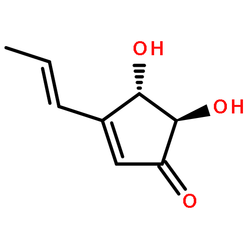 2-Cyclopenten-1-one,4,5-dihydroxy-3-(1E)-1-propen-1-yl-, (4S,5R)-