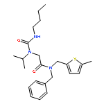 N-benzyl-N~2~-(butylcarbamoyl)-N~2~-(1-methylethyl)-N-[(5-methylthiophen-2-yl)methyl]glycinamide