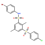 N-(4-bromophenyl)-3-[(4-chlorophenyl)sulfonyl]-2,5-dimethylbenzenesulfonamide