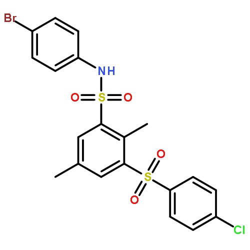 N-(4-bromophenyl)-3-[(4-chlorophenyl)sulfonyl]-2,5-dimethylbenzenesulfonamide