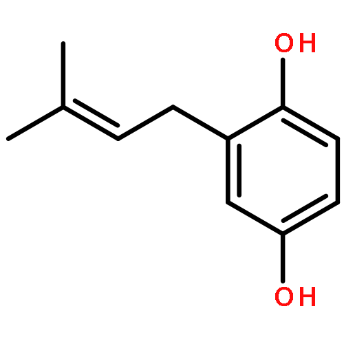 2-(3-methylbut-2-en-1-yl)benzene-1,4-diol