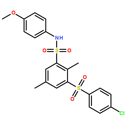 3-[(4-chlorophenyl)sulfonyl]-N-(4-methoxyphenyl)-2,5-dimethylbenzenesulfonamide