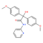 2-hydroxy-2,2-bis(4-methoxyphenyl)-N-pyridin-2-ylacetamide