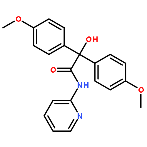 2-hydroxy-2,2-bis(4-methoxyphenyl)-N-pyridin-2-ylacetamide