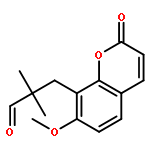 3-(7-methoxy-2-oxo-2H-chromen-8-yl)-2,2-dimethyl-propionaldehyde