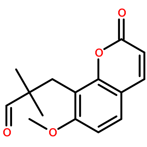 3-(7-methoxy-2-oxo-2H-chromen-8-yl)-2,2-dimethyl-propionaldehyde