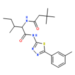 N~2~-(3,3-dimethylbutanoyl)-N-[5-(3-methylphenyl)-1,3,4-thiadiazol-2-yl]isoleucinamide