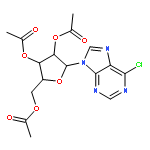 (2R,3R,4R,5R)-2-(Acetoxymethyl)-5-(6-chloro-9H-purin-9-yl)tetrahydrofuran-3,4-diyl diacetate