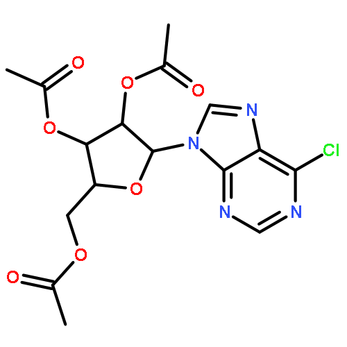 (2R,3R,4R,5R)-2-(Acetoxymethyl)-5-(6-chloro-9H-purin-9-yl)tetrahydrofuran-3,4-diyl diacetate