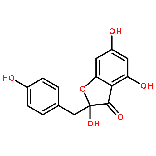 2,4,6-trihydroxy-2-(4-hydroxybenzyl)-1-benzofuran-3(2H)-one