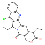 11-chloro-4,12-diethyl-1H-pyrano[3',4':6,7]indolizino[1,2-b]quinoline-3,14(4H,12H)-dione