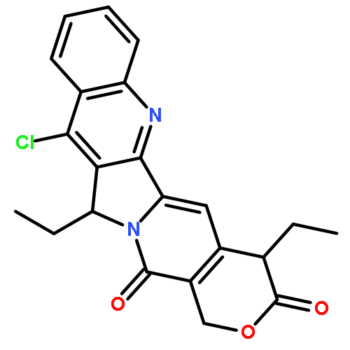 11-chloro-4,12-diethyl-1H-pyrano[3',4':6,7]indolizino[1,2-b]quinoline-3,14(4H,12H)-dione