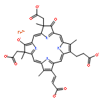 Ferrate(4-),[(12R,17R)-7-[(1E)-2-carboxyethenyl]-3-(2-carboxyethyl)-12,13,17,18-tetrahydro-2,8,12,17-tetramethyl-13,18-dioxo-21H,22H-porphine-12,17-diacetato(6-)-kN21,kN22,kN23,kN24]-, hydrogen (1:4), (SP-4-4)-