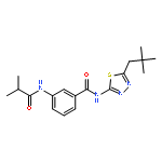 3-(isobutyrylamino)-N-(5-neopentyl-1,3,4-thiadiazol-2-yl)benzamide