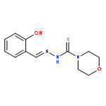 4-MORPHOLINECARBOTHIOIC ACID, [(2-HYDROXYPHENYL)METHYLENE]HYDRAZIDE