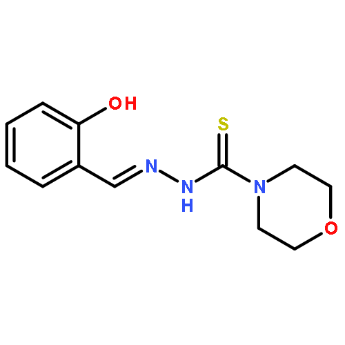 4-MORPHOLINECARBOTHIOIC ACID, [(2-HYDROXYPHENYL)METHYLENE]HYDRAZIDE