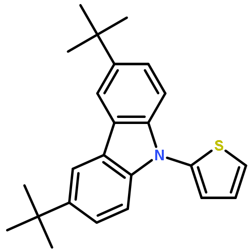 9H-CARBAZOLE, 3,6-BIS(1,1-DIMETHYLETHYL)-9-(2-THIENYL)-