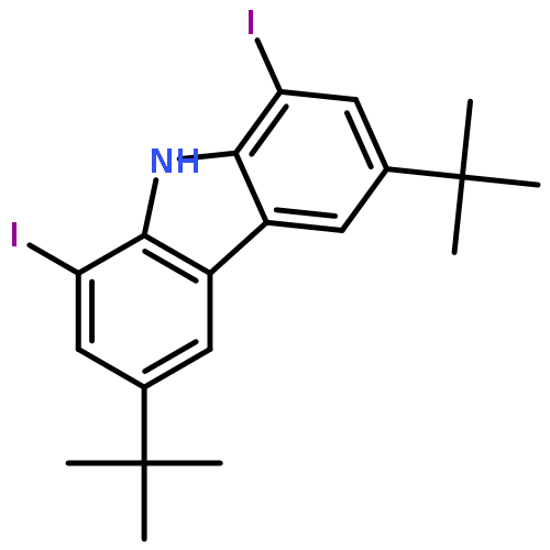 9H-CARBAZOLE, 3,6-BIS(1,1-DIMETHYLETHYL)-1,8-DIIODO-