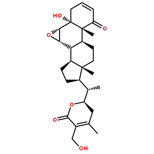 Ergosta-2,24-dien-26-oic acid, 6,7-epoxy-5,22,27-trihydroxy-1-oxo-, δ-lactone, (5α,6α,7α,22R)-