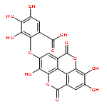 Benzoic acid,2-[(5,10-dihydro-3,7,8-trihydroxy-5,10-dioxo[1]benzopyrano[5,4,3-cde][1]benzopyran-2-yl)oxy]-3,4,5-trihydroxy-