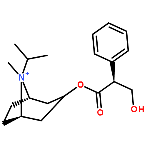 8-Azoniabicyclo[3.2.1]octane,3-(3-hydroxy-1-oxo-2-phenylpropoxy)-8-methyl-8-(1-methylethyl)-,(3-endo,8-syn)-