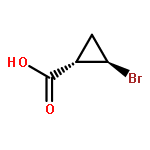 Cyclopropanecarboxylic acid, 2-bromo-, trans-