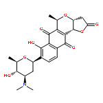 2H-Furo[3,2-b]naphtho[2,3-d]pyran-2,6,11-trione,3,3a,5,11b-tetrahydro-7-hydroxy-5-methyl-8-[2,3,6-trideoxy-3-(dimethylamino)-b-D-arabino-hexopyranosyl]-,(3aR,5R,11bR)-