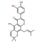 7-(3,4-dihydroxyphenyl)-5-hydroxy-2,2-dimethyl-10-(3-methylbut-2-en-1-yl)-2H,6H-pyrano[3,2-g]chromen-6-one