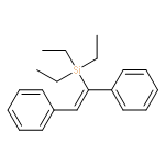 Silane, (1,2-diphenylethenyl)triethyl-, (E)-