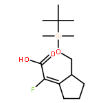 Acetic acid,[2-[[[(1,1-dimethylethyl)dimethylsilyl]oxy]methyl]cyclopentylidene]fluoro-,(2Z)-