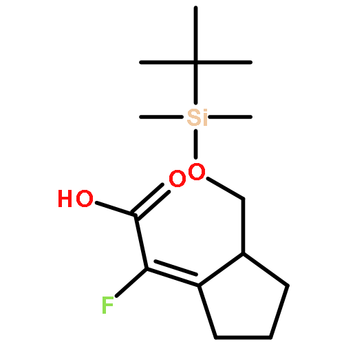 Acetic acid,[2-[[[(1,1-dimethylethyl)dimethylsilyl]oxy]methyl]cyclopentylidene]fluoro-,(2Z)-