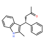 2-BUTANONE, 4-(2-METHYL-1H-INDOL-3-YL)-4-PHENYL-, (4R)-