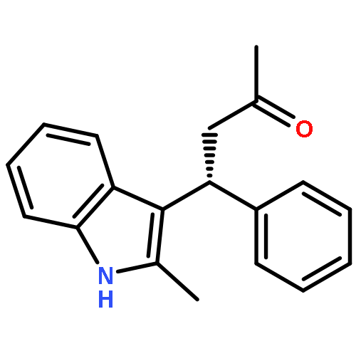 2-BUTANONE, 4-(2-METHYL-1H-INDOL-3-YL)-4-PHENYL-, (4R)-