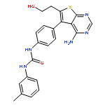 Urea,N-[4-[4-amino-6-(2-hydroxyethyl)thieno[2,3-d]pyrimidin-5-yl]phenyl]-N'-(3-methylphenyl)-
