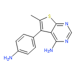 5-(4-aminophenyl)-6-methylthieno[2,3-d]pyrimidin-4-amine