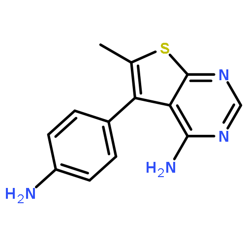 5-(4-aminophenyl)-6-methylthieno[2,3-d]pyrimidin-4-amine