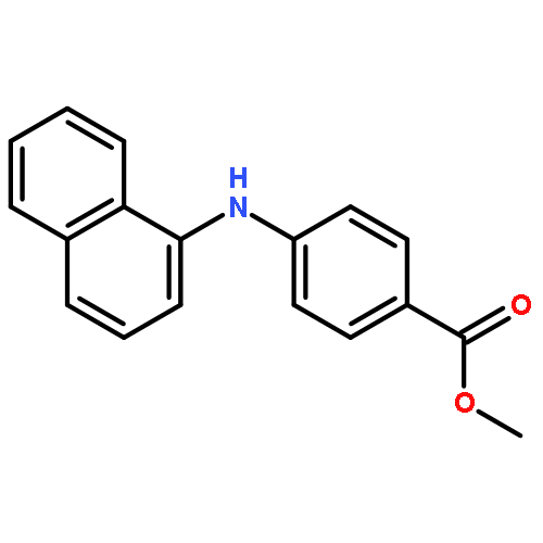 Benzoic acid, 4-(1-naphthalenylamino)-, methyl ester