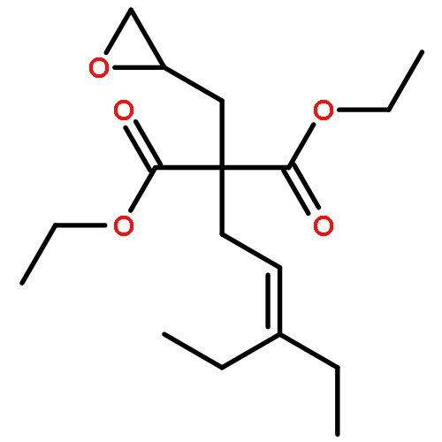 PROPANEDIOIC ACID, (3-ETHYL-2-PENTENYL)(OXIRANYLMETHYL)-, DIETHYL ESTER