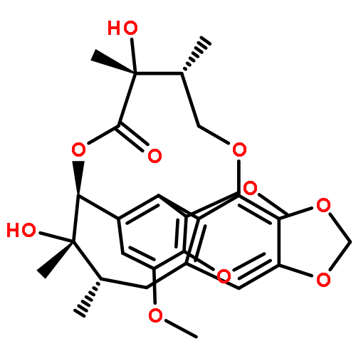 5,13-(Epoxybutanoxy)benzo[3,4]cycloocta[1,2-f][1,3]benzodioxol-18-one,5,6,7,8-tetrahydro-6,17-dihydroxy-1,2,3-trimethoxy-6,7,16,17-tetramethyl-,(5S,6S,7S,13aR,16R,17R)-