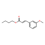 2-Propenoic acid, 3-(3-methoxyphenyl)-, butyl ester