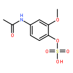 4-(acetylamino)-2-methoxyphenyl hydrogen sulfate