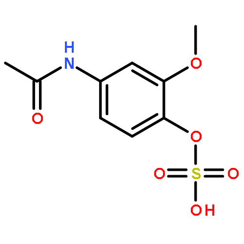 4-(acetylamino)-2-methoxyphenyl hydrogen sulfate