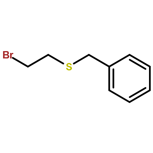 Benzene, [[(2-bromoethyl)thio]methyl]-