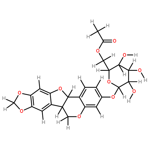 O-(6-O-Acetyl-beta-D-glucopyranoside)(-)-Maackiain