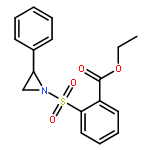 Benzoic acid, 2-[(2-phenyl-1-aziridinyl)sulfonyl]-, ethyl ester