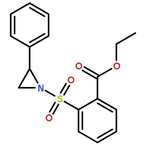 Benzoic acid, 2-[(2-phenyl-1-aziridinyl)sulfonyl]-, ethyl ester