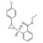 BENZOIC ACID, 2-[[2-(4-CHLOROPHENYL)-1-AZIRIDINYL]SULFONYL]-, ETHYL ESTER